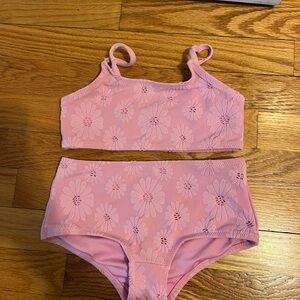 GAP Pink Daisy Two-Piece Girls Swim Bikini